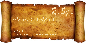 Répa Szilárd névjegykártya