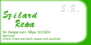 szilard repa business card