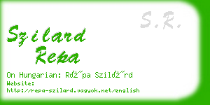 szilard repa business card